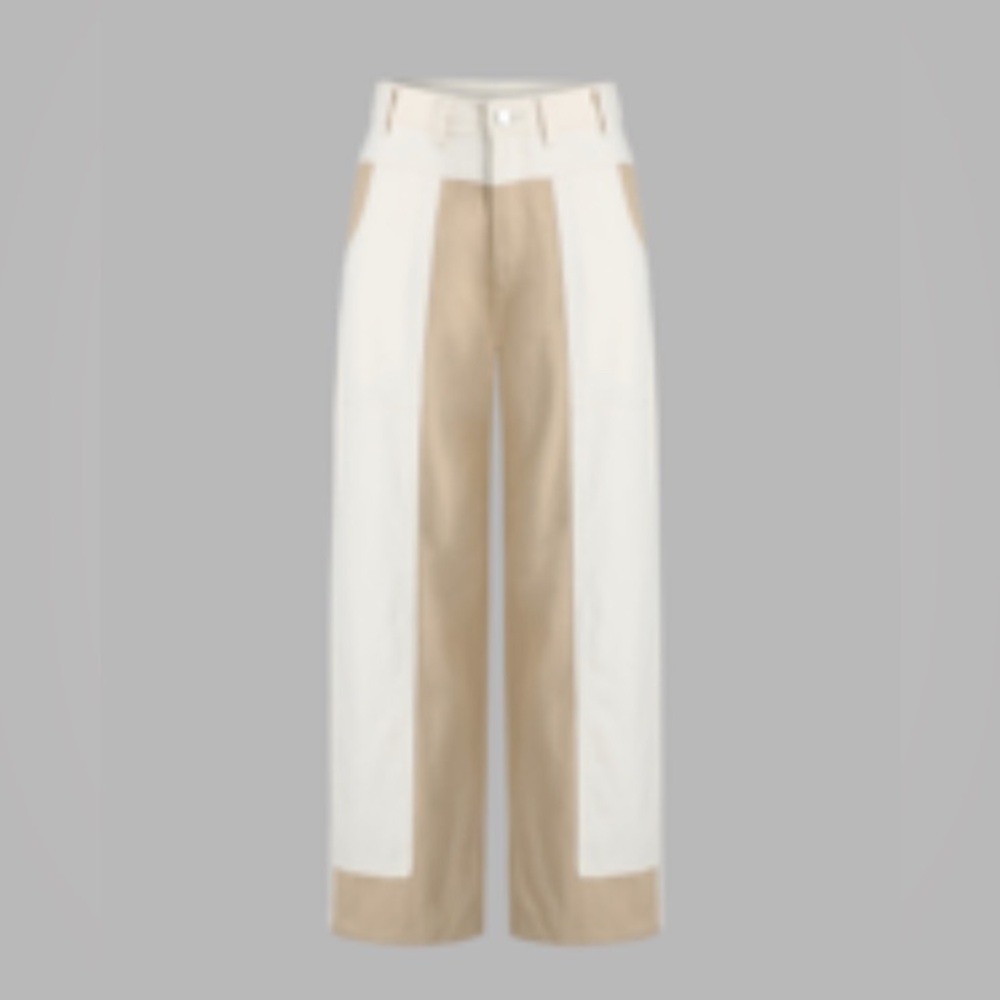 EUC Patchy Straight Leg Denim Trousers